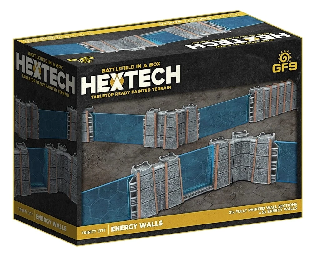 HexTech: Trinity City - Energy Walls (Grey/Blue)