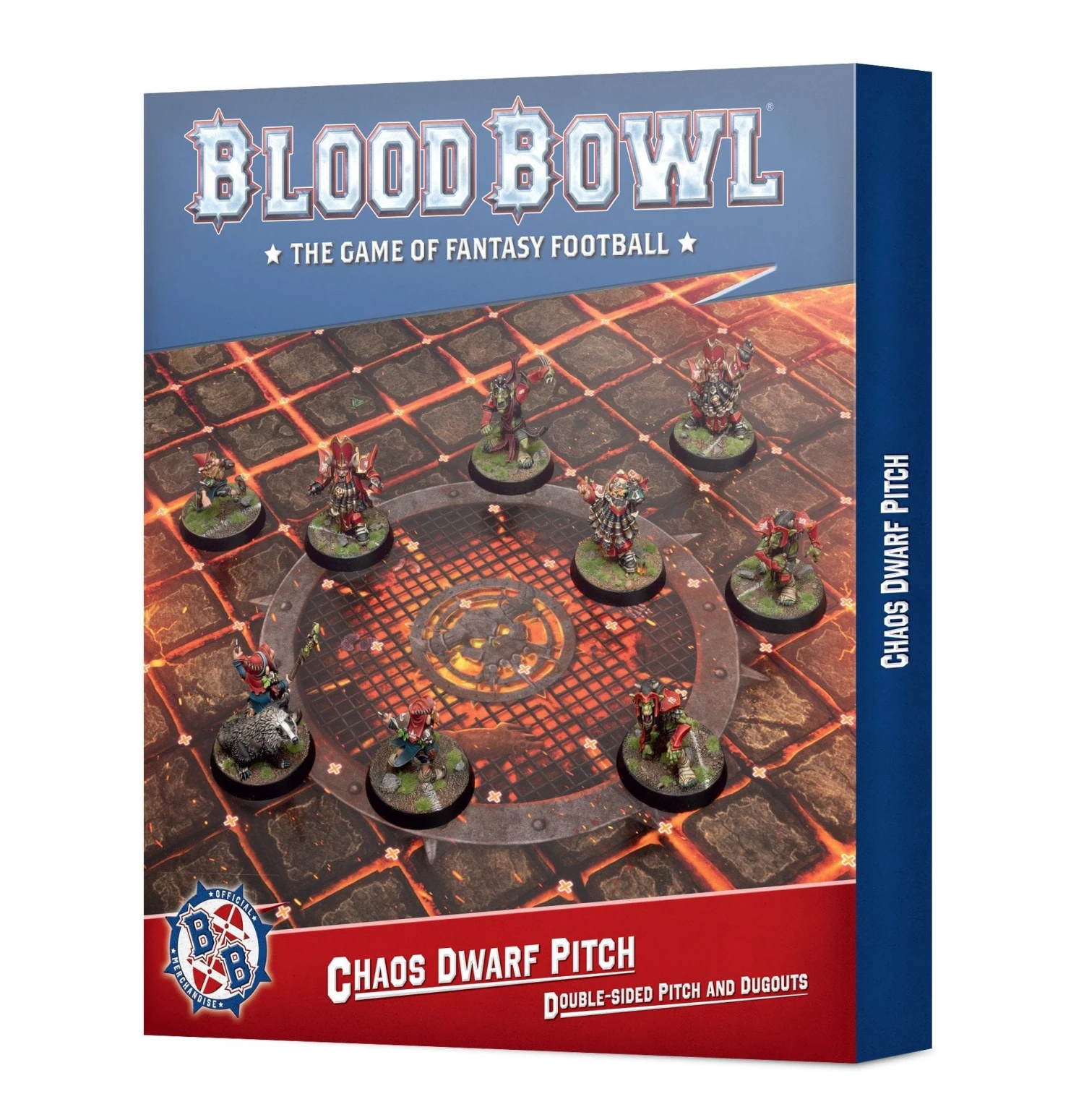Games Workshop Blood Bowl: Pitch & Dugouts - Chaos Dwarf Team