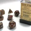 ASMODEE Lustrous® Polyhedral Gold/silver 7-Die Set