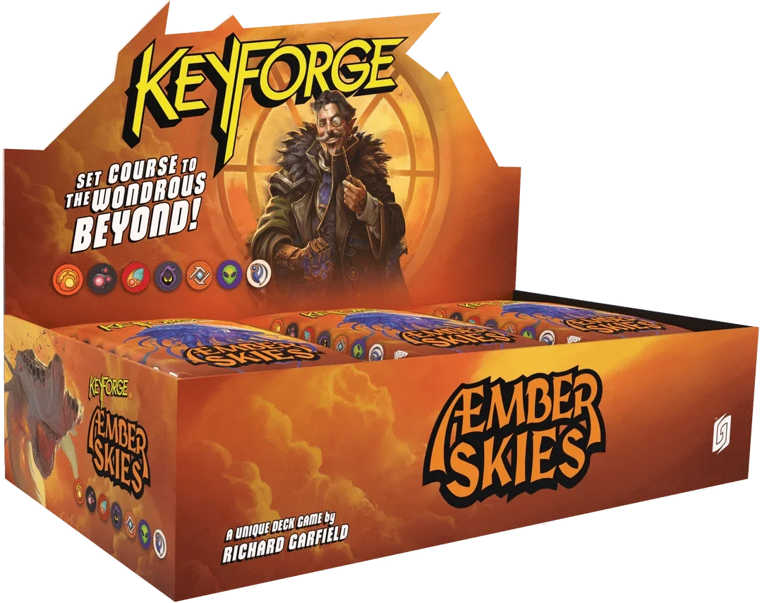 ASMODEE Keyforge: Æmber Skies Sealed Deck Display