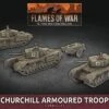 British Churchill Armoured Troop (Plastic)