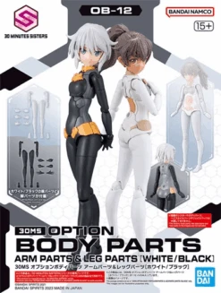 30MS: Option Body Parts - Arm & Leg Parts (White/Black)