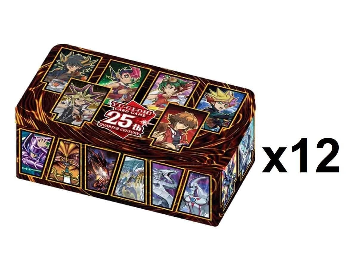 Konami Yu-Gi-Oh! 25th Anniversary Tin: (x12-Tin) Dueling Heroes Sealed Case
